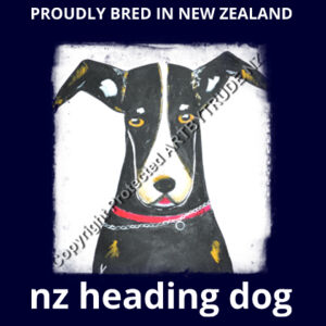 Heading Dog Tote Bag Design