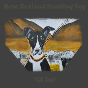 New Zealand Heading Dog with Sheep Design
