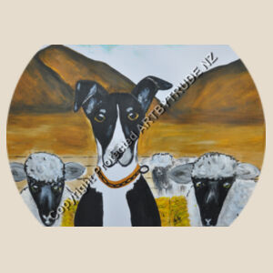 Heading Dog with Sheep Design