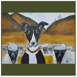 Heading Dog with Sheep 2 Design