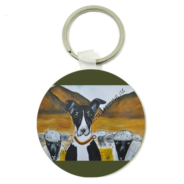 Heading Dog with Sheep Thumbnail