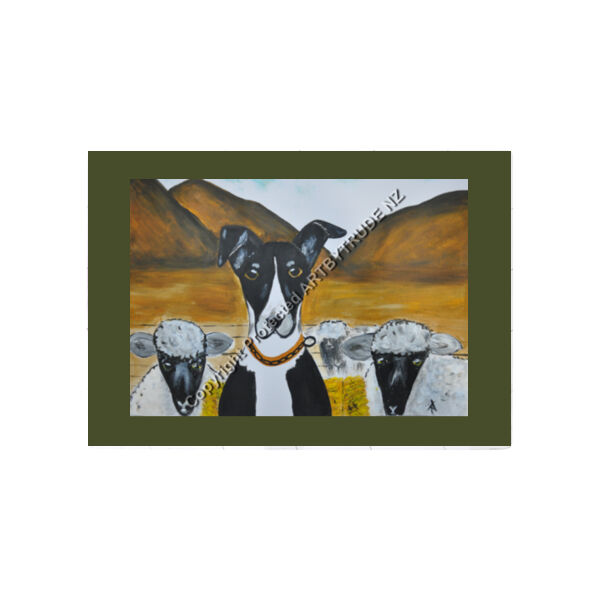 Heading Dog with Sheep Thumbnail